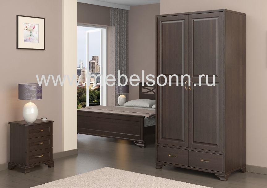 Шкаф "Витязь-122" по цене 34600 рублей - Шкафы из массива в интернет магазине 'Мебель и Сон'