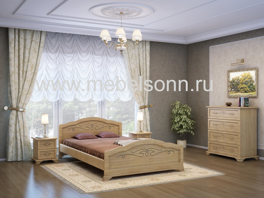 Спальный гарнитур Таката кровать по цене 37125 рублей - Спальные гарнитуры в интернет магазине 'Мебель и Сон'
