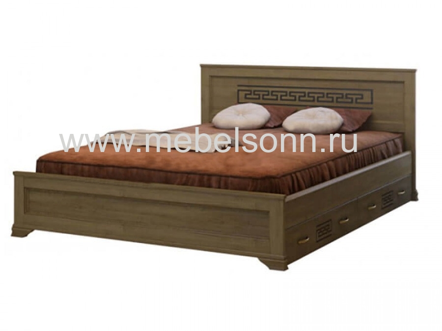 Кровать Nica по цене 13440 рублей - Полутороспальные кровати в интернет магазине 'Мебель и Сон'