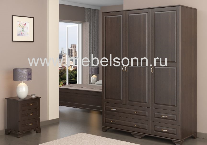 Шкаф "Витязь-118" по цене 54648 рублей - Шкафы из массива в интернет магазине 'Мебель и Сон'