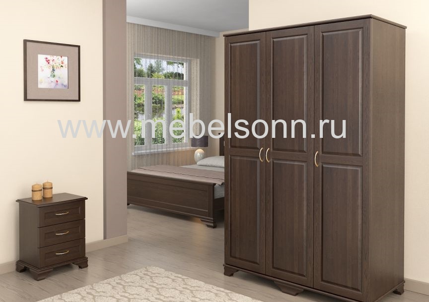 Шкаф "Витязь-105" по цене 41370 рублей - Шкафы из массива в интернет магазине 'Мебель и Сон'