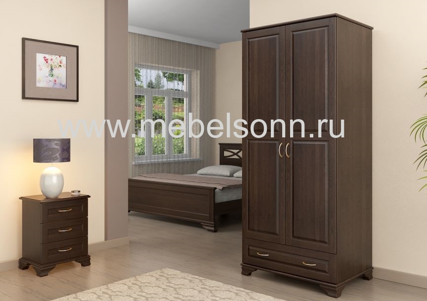 Шкаф "Витязь-102" по цене 27670 рублей - Шкафы из массива в интернет магазине 'Мебель и Сон'