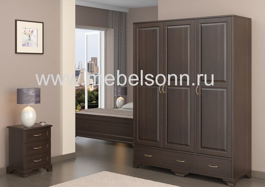 Шкаф "Витязь-121" по цене 38450 рублей - Шкафы из массива в интернет магазине 'Мебель и Сон'
