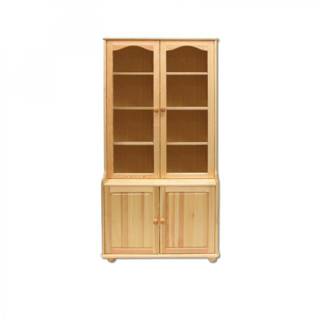 Шкаф книжный КВ106 по цене 32120 рублей - Шкафы из массива в интернет магазине 'Мебель и Сон'