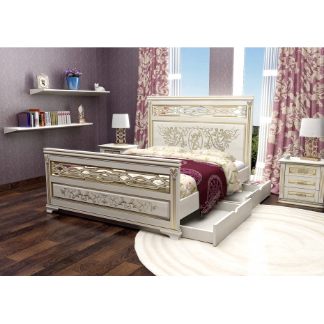 Кровать Simfoniya по цене 48103 рублей - Односпальные кровати в интернет магазине 'Мебель и Сон'
