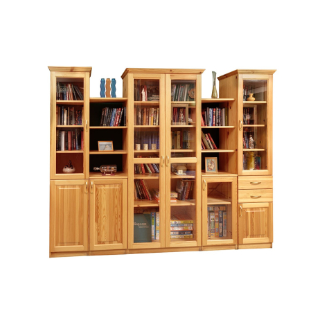 Шкаф книжный ШK 100 по цене 99850 рублей - Шкафы из массива в интернет магазине 'Мебель и Сон'