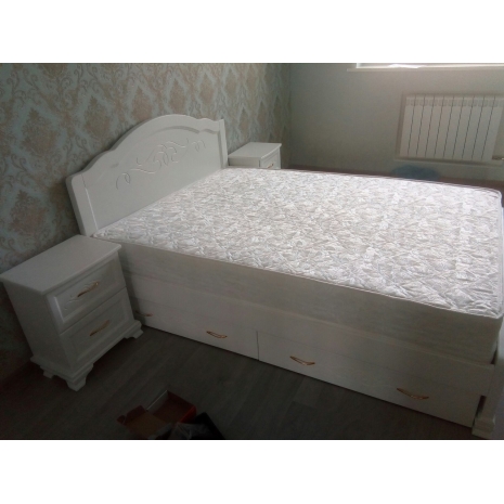 Кроватьс матрасом цвет белый по цене  рублей - Фото от клиентов в интернет магазине 'Мебель и Сон'