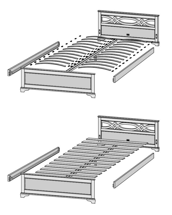Схема сборки деревянной кровати