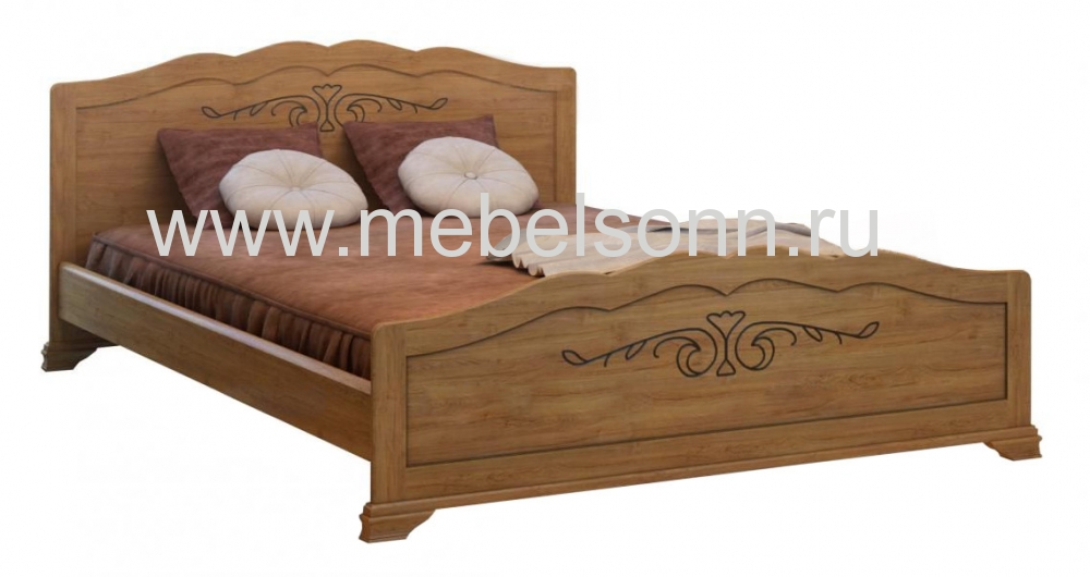 Кровать Mora по цене 12840 рублей - Полутороспальные кровати в интернет магазине 'Мебель и Сон'