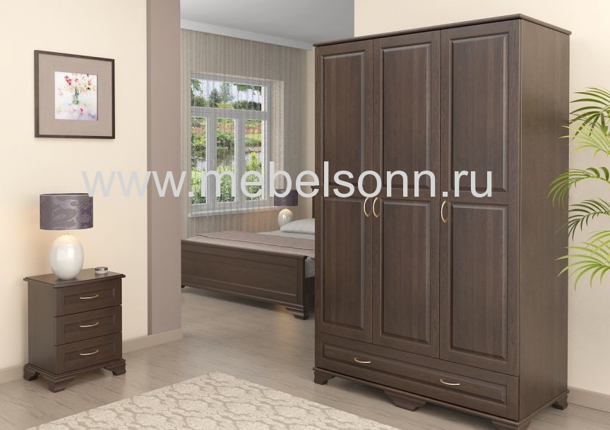 Шкаф "Витязь-106" по цене 34412 рублей - Шкафы из массива в интернет магазине 'Мебель и Сон'
