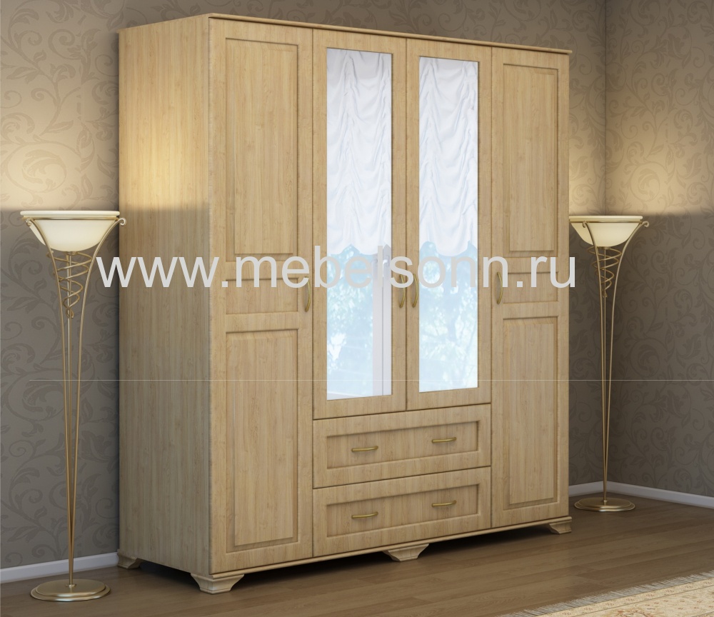 Шкаф "Витязь-240" по цене 61920 рублей - Шкафы из массива в интернет магазине 'Мебель и Сон'
