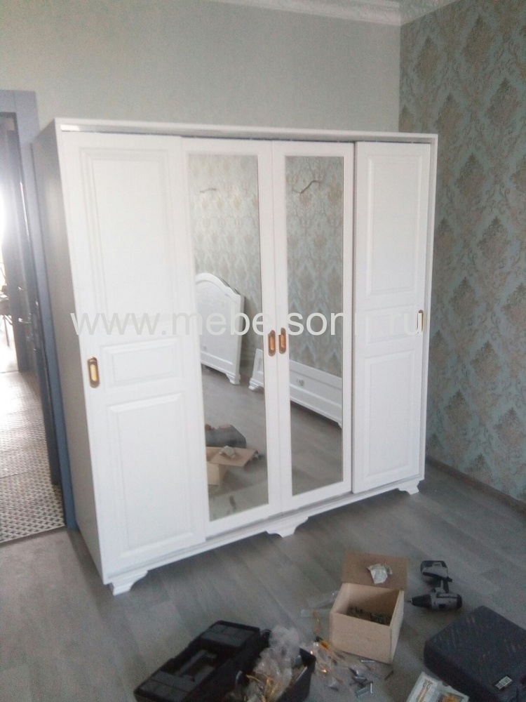 Шкаф витязь 242 купэ белый по цене  рублей - Фото от клиентов в интернет магазине 'Мебель и Сон'