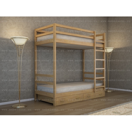 Двухъярусная Кровать Алые паруса по цене 15720 рублей - Двухъярусные кровати в интернет магазине 'Мебель и Сон'