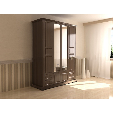 Шкаф "Марьино 4.1" по цене 66150 рублей - Шкафы из массива в интернет магазине 'Мебель и Сон'