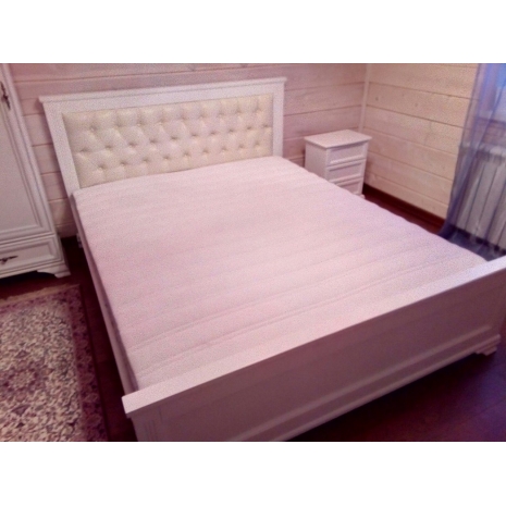 Кровать Лира с кожей белая по цене  рублей - Фото от клиентов в интернет магазине 'Мебель и Сон'