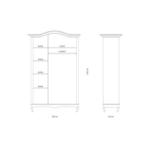 Мебель Авиньон: ШКАФ 3 "АВИНЬОН 2" цена 103425 рублей.