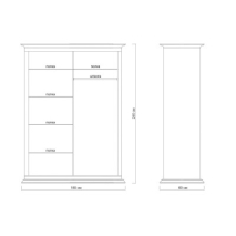 Коллекция Лирона: ШКАФ КУПЕ "ЛИРОНА 630" цена 110523 рублей.