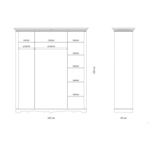 Четырёхстворчатые : ШКАФ МИЛАН 340 цена 118933 рублей.