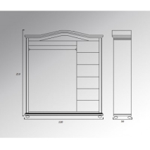 МЕБЕЛЬ ЛОТОС: ШКАФ ЛОТОС 3 цена 63420 рублей.