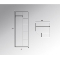 Коллекция Лирона: Шкаф Лирона Угловой цена 41630 рублей.