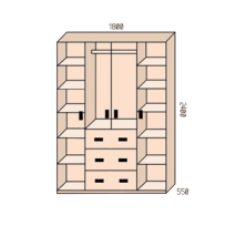 Четырёхстворчатые : Шкаф "Марьино 4" цена 79999 рублей.