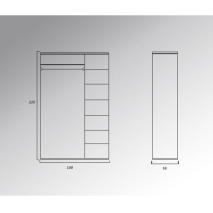 Двухстворчатые: шкаф 2 витязь 222 цена 35790 рублей.