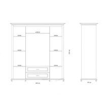 Четырёхстворчатые : ШКАФ "МАЛЬТА 400" цена 101923 рублей.