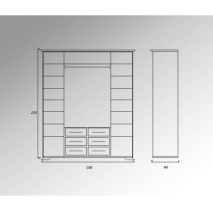 Мебель Вивальди: ШКАФ "ВИВАЛЬДИ 41" цена 102658 рублей.