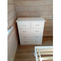 : Комод белый 5 ящиков из сосны цена  рублей.