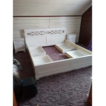 : Кровать Лира цвет белый цена  рублей.