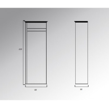 Одностворчатые: Шкаф Классика одностворчатый цена 35320 рублей.