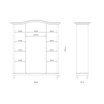 Четырёхстворчатые : ШКАФ 4 "АВИНЬОН 1" цена 111132 рублей.