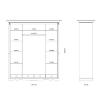 Четырёхстворчатые : ШКАФ "ПАОЛА 410" цена 98700 рублей.