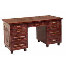 Мебель Резная: СТОЛ ПИСЬМЕННЫЙ "РЕЗНОЙ №7" цена 46620 рублей.