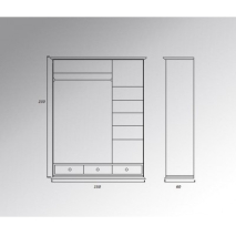 Мебель Валенсия: ШКАФ 3.3 ВАЛЕНСИЯ цена 75568 рублей.