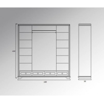 Четырёхстворчатые : ШКАФ РЕЗНОЙ 4 цена 101062 рублей.