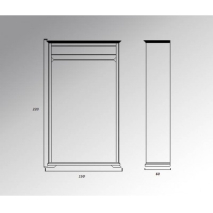 Мебель Вивальди: ШКАФ КУПЕ "ВИВАЛЬДИ 20" цена 103047 рублей.